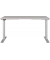 Sitz-Steh-Schreibtisch JET, elektrisch höhenverstellbar, 72-120cm (H), 140x80cm (BxT), rechteckig, kaschmir / silber