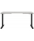 Sitz-Steh-Schreibtisch JET, elektrisch höhenverstellbar, 72-120cm (H), 160x80cm (BxT), rechteckig, lichtgrau / schwarz