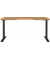 Sitz-Steh-Schreibtisch JET, elektrisch höhenverstellbar, 72-120cm (H), 160x80cm (BxT), rechteckig, grandson-eiche / schwarz