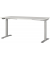 Sitz-Steh-Schreibtisch JET, elektrisch höhenverstellbar, 72-120cm (H), 160x80cm (BxT), rechteckig, lichtgrau / silber