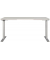 Sitz-Steh-Schreibtisch JET, elektrisch höhenverstellbar, 72-120cm (H), 160x80cm (BxT), rechteckig, lichtgrau / silber