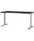 Sitz-Steh-Schreibtisch JET, elektrisch höhenverstellbar, 72-120cm (H), 160x80cm (BxT), rechteckig, graphit / silber