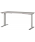 Sitz-Steh-Schreibtisch JET, elektrisch höhenverstellbar, 72-120cm (H), 160x80cm (BxT), rechteckig, kaschmir / silber