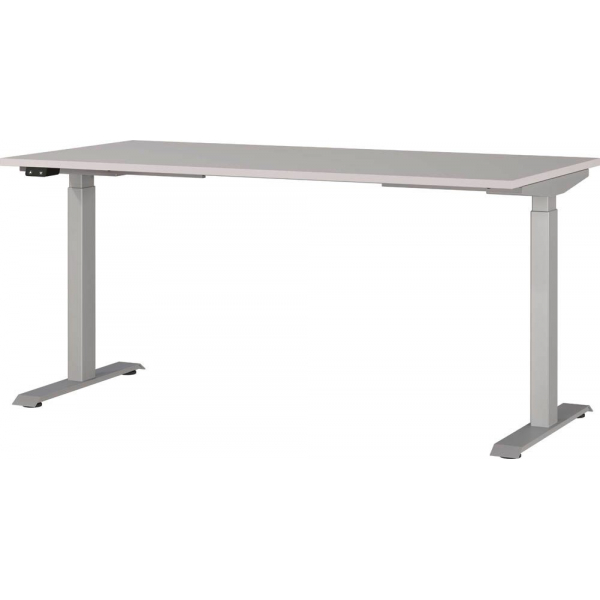 4005949791435 - Sitz-Steh-Schreibtisch JET 7908-643 elektrisch höhenverstellbar 160x80cm (BxT) rechteckig kaschmir Silber 4005949791435 G 4005949791435 - Sitz-Steh-Schreibtisch JET 7908-643 elektrisch höhenverstellbar 160x80cm (BxT) rechteckig kaschmir Silber 4005949791435 G