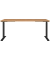 Sitz-Steh-Schreibtisch JET, elektrisch höhenverstellbar, 72-120cm (H), 180x80cm (BxT), rechteckig, grandson-eiche / schwarz