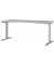 Sitz-Steh-Schreibtisch JET, elektrisch höhenverstellbar, 72-120cm (H), 180x80cm (BxT), rechteckig, kaschmir / silber