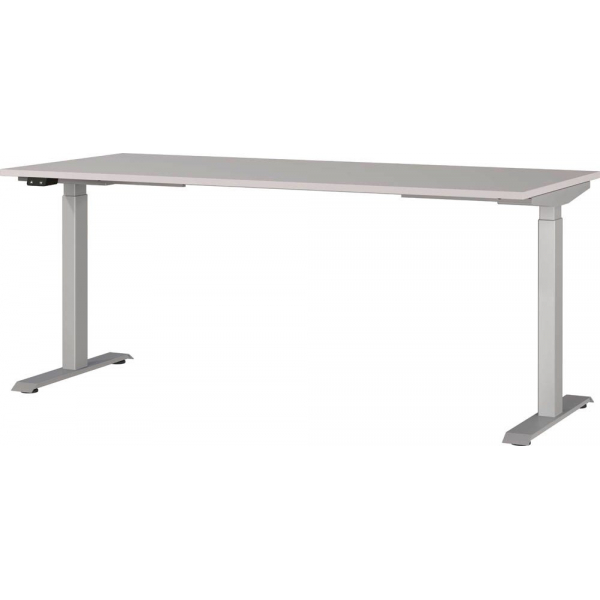 4005949791541 - Sitz-Steh-Schreibtisch JET 7909-643 elektrisch höhenverstellbar 180x80cm (BxT) rechteckig kaschmir Silber 4005949791541 G 4005949791541 - Sitz-Steh-Schreibtisch JET 7909-643 elektrisch höhenverstellbar 180x80cm (BxT) rechteckig kaschmir Silber 4005949791541 G