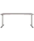 Sitz-Steh-Schreibtisch JET, elektrisch höhenverstellbar, 72-120cm (H), 180x80cm (BxT), rechteckig, kaschmir / silber
