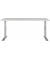 Schreibtisch DOWNEY, manuell höhenverstellbar, 68-91cm (H), 160x80cm (BxT), rechteckig, lichtgrau / silber