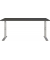 Schreibtisch DOWNEY, manuell höhenverstellbar, 68-91cm (H), 160x80cm (BxT), rechteckig, graphit / silber