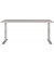Schreibtisch DOWNEY, manuell höhenverstellbar, 68-91cm (H), 160x80cm (BxT), rechteckig, kaschmir / silber