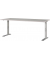 Schreibtisch DOWNEY, manuell höhenverstellbar, 68-91cm (H), 180x80cm (BxT), rechteckig, kaschmir / silber