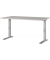Schreibtisch DOWNEY, manuell höhenverstellbar, 68-91cm (H), 140x80cm (BxT), rechteckig, kaschmir / silber