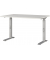 Schreibtisch DOWNEY, manuell höhenverstellbar, 68-91cm (H), 120x80cm (BxT), rechteckig, lichtgrau / silber