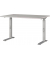 Schreibtisch DOWNEY, manuell höhenverstellbar, 68-91cm (H), 120x80cm (BxT), rechteckig, kaschmir / silber