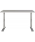 Schreibtisch DOWNEY, manuell höhenverstellbar, 68-91cm (H), 120x80cm (BxT), rechteckig, kaschmir / silber
