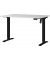 Sitz-Steh-Schreibtisch Profi 3.0, elektrisch höhenverstellbar, 71-119cm (H), 120x80cm (BxT), rechteckig, lichtgrau / schwarz