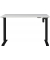 Sitz-Steh-Schreibtisch Profi 3.0, elektrisch höhenverstellbar, 71-119cm (H), 120x80cm (BxT), rechteckig, lichtgrau / schwarz