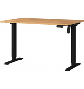Sitz-Steh-Schreibtisch Profi 3.0, elektrisch höhenverstellbar, 71-119cm (H), 120x80cm (BxT), rechteckig, grandson-eiche / schwarz