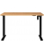 Sitz-Steh-Schreibtisch Profi 3.0, elektrisch höhenverstellbar, 71-119cm (H), 120x80cm (BxT), rechteckig, grandson-eiche / schwar