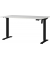 Sitz-Steh-Schreibtisch Profi 3.0, elektrisch höhenverstellbar, 71-119cm (H), 140x80cm (BxT), rechteckig, lichtgrau / schwarz