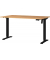 Sitz-Steh-Schreibtisch Profi 3.0, elektrisch höhenverstellbar, 71-119cm (H), 140x80cm (BxT), rechteckig, grandson-eiche / schwar