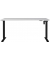 Sitz-Steh-Schreibtisch Profi 3.0, elektrisch höhenverstellbar, 71-119cm (H), 160x80cm (BxT), rechteckig, lichtgrau / schwarz