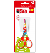 Kinderschere KiDS rot mit bedruckten Scherenblättern 13,0 cm