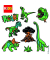 Dinosaurier Fenstermalfarben farbsortiert 6 x 25,0 ml
