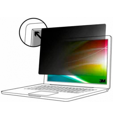  Display-Blickschutzfolien 7100287812, transparent/schwarz