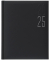 Buchkalender 878-04-36, schwarz, 1 Woche / 2 Seiten, 21x26cm (A4), 2025