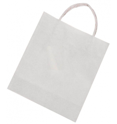 Geschenktasche 21800 M, allgemein, mit gedrehtem Papiertragegriff, kein Motiv, 18cm x 21cm