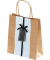 Geschenktasche 21810 M, allgemein, mit gedrehtem Papiertragegriff, kein Motiv, 18cm x 21cm