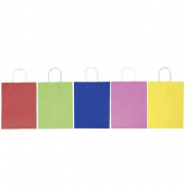 Geschenktasche 22409 Basic L, allgemein, mit gedrehtem Papiertragegriff, ohne, 24cm x 31cm