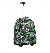 Rucksack-Trolley Kunststoff schwarz, grün