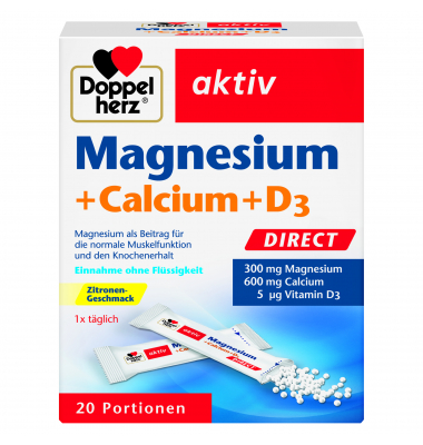 Doppelherz Magnesium +Calcium +D3 direct