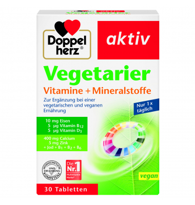 Doppelherz Vegetarier Vitamine +Mineralstoffe