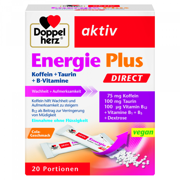 4009932131673 - aktiv Energie Plus DIRECT + Koffein + Taurin + B-Vitamine Nahrungsergänzungsmittel 4009932131673 - aktiv Energie Plus DIRECT + Koffein + Taurin + B-Vitamine Nahrungsergänzungsmittel