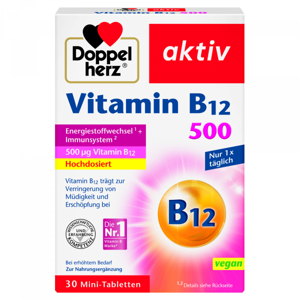4009932133431 - Doppelherz Vitamin B12 500 30St 4009932133431 GmbH & Co KG 30 Stück 4009932133431 - Doppelherz Vitamin B12 500 30St 4009932133431 GmbH & Co KG 30 Stück