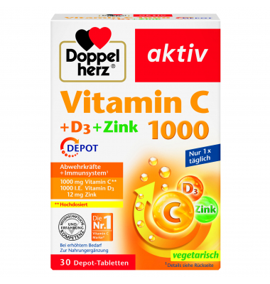 Doppelherz Vitamin C 1000 +D3 +Zink Depot