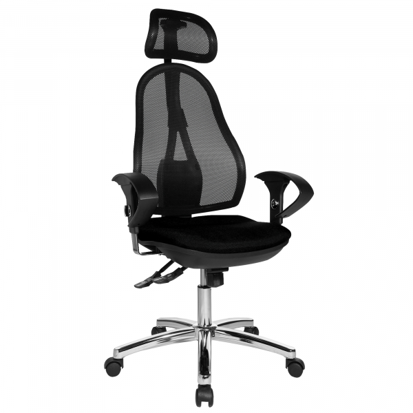 4014296208978 - Bürodrehstuhl Open Point SY Deluxe schwarz mit Armlehnen bis 110kg 4014296208978 Topstar