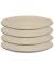 4 koziol Teller Club beige 26,0 cm