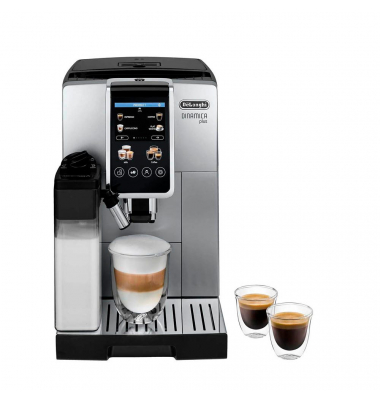 Kaffeevollautomat Dinamica Plus ECAM380.85.SB ECAM380.85.SB, silber/schwarz, 1450 Watt, 1-2 Tassen pro Br&uuml;hvorgang