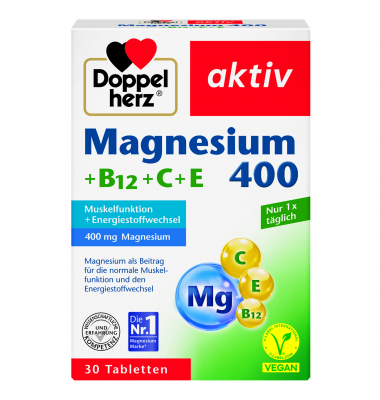 Doppelherz Magnesium 400 Vitamin B+C+E