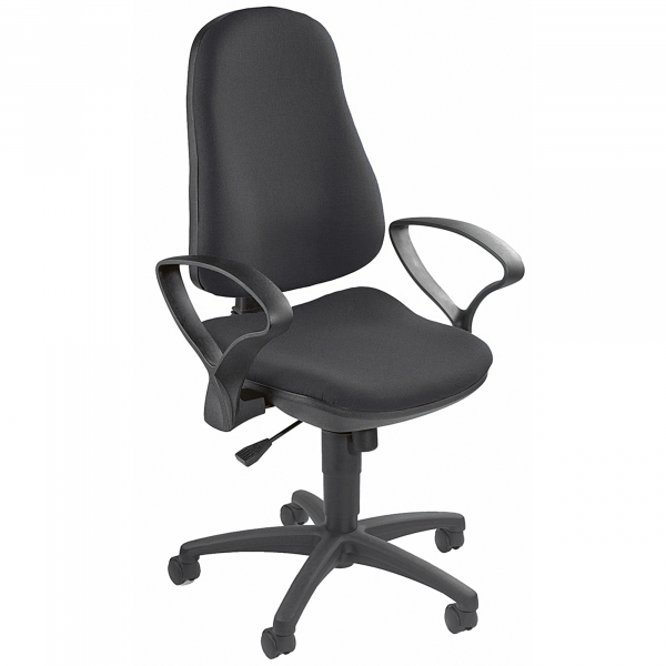 4014296476322 - Bürodrehstuhl Support SY schwarz mit Armlehnen bis 110kg 4014296476322 Topstar
