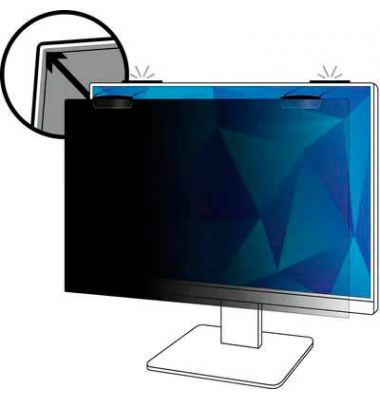  Display-Blickschutzfolien 7100259460, transparent/schwarz