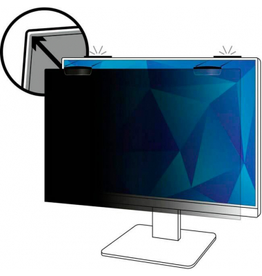  Display-Blickschutzfolien 7100259613, transparent/schwarz