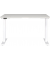 Sitz-Steh-Schreibtisch JET, elektrisch höhenverstellbar, 72-120cm (H), 120x80cm (BxT), rechteckig, lichtgrau / weiß