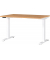 Sitz-Steh-Schreibtisch JET, elektrisch höhenverstellbar, 72-120cm (H), 120x80cm (BxT), rechteckig, grandson-eiche / weiß