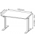 Sitz-Steh-Schreibtisch JET, elektrisch höhenverstellbar, 72-120cm (H), 120x80cm (BxT), rechteckig, grandson-eiche / weiß